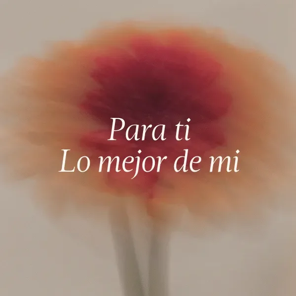 Para ti lo mejor de mi